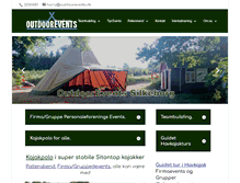 Tablet Screenshot of outdoorevents.dk